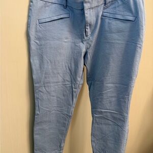GAP Stretchy Ankle Pants Light Blue